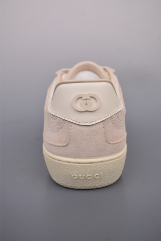 Gucci Interlocking G Suede Sneaker 'Gold' view 22