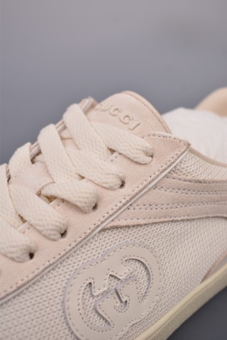 Gucci Interlocking G Suede Sneaker 'Gold' view 25