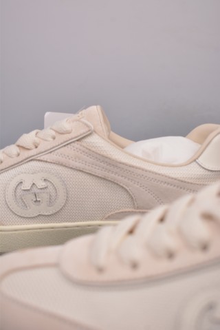 Gucci Interlocking G Suede Sneaker 'Gold' view 26