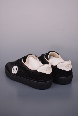 Gucci Interlocking G Suede Sneaker 'Gold' view 29