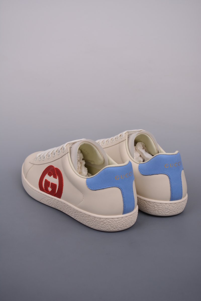 Gucci Ace Embroidered Low-Top 'White / Red / Green' view