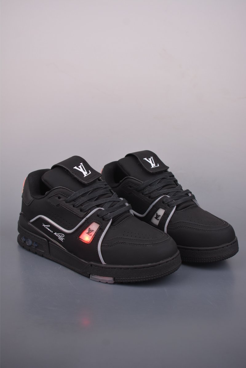 Louis Vuitton Trainer LED 'Black / White / Blue'