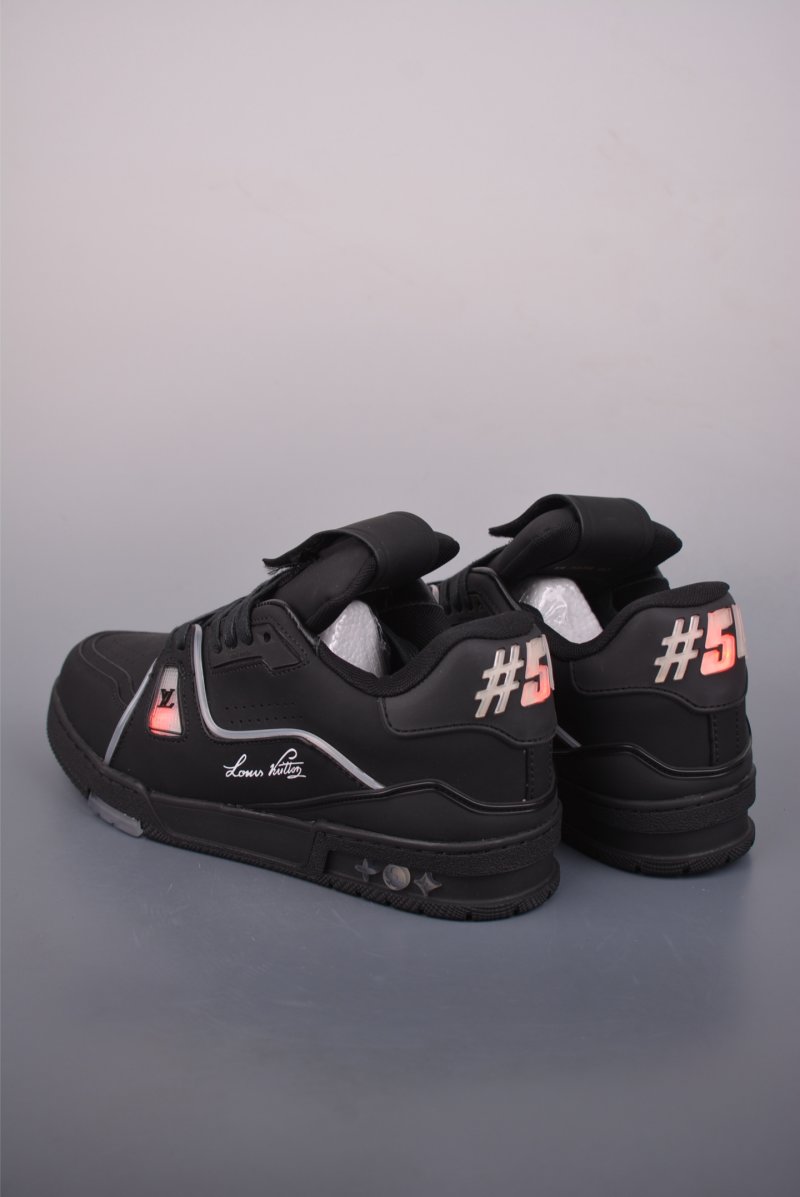 Louis Vuitton Trainer LED 'Black / White / Blue' view
