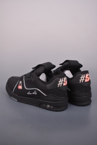 Louis Vuitton Trainer LED 'Black / White / Blue' view 2