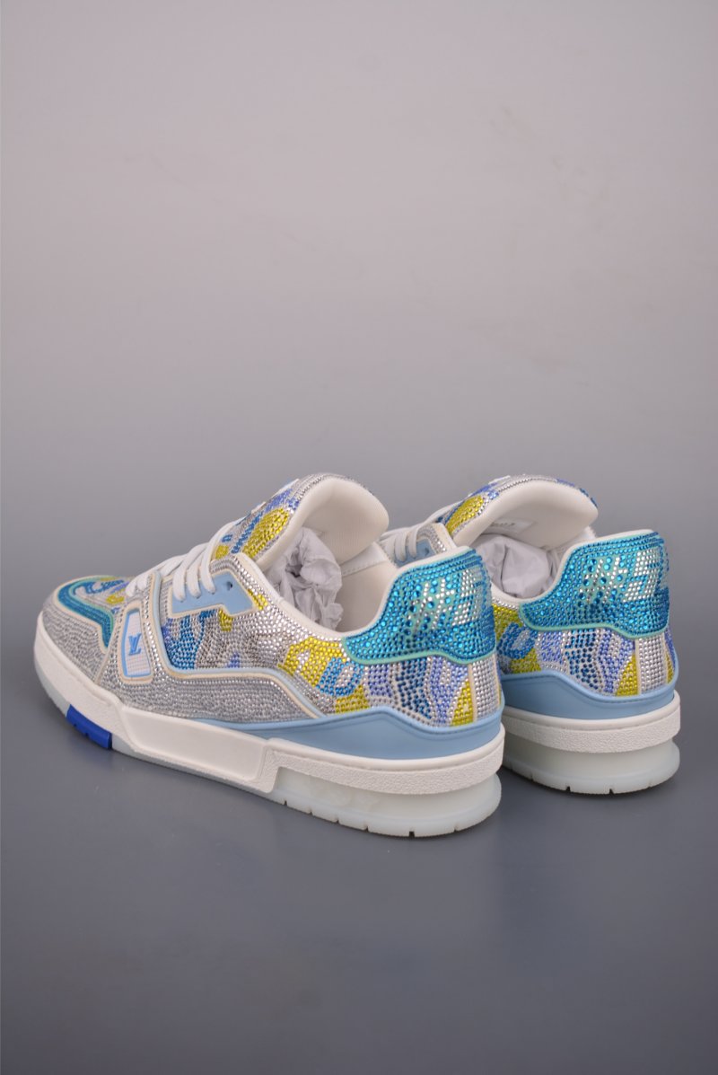 Louis Vuitton LV Trainer 'Yellow Crystals' view