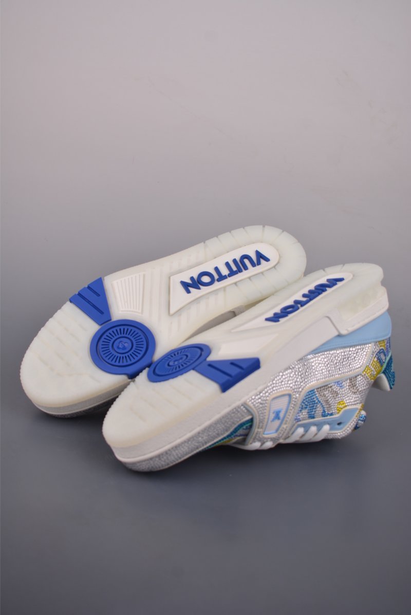 Louis Vuitton LV Trainer 'Yellow Crystals' view