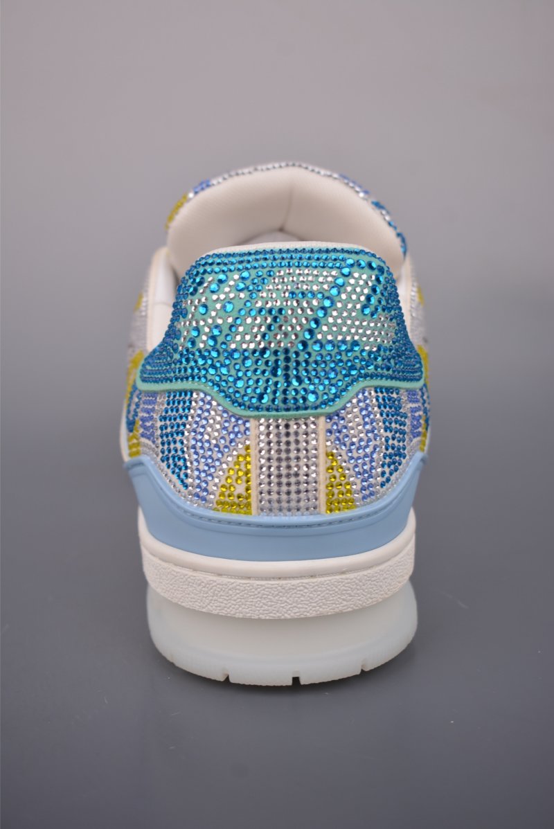 Louis Vuitton LV Trainer 'Yellow Crystals' view