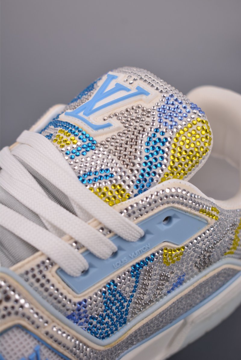 Louis Vuitton LV Trainer 'Yellow Crystals' view