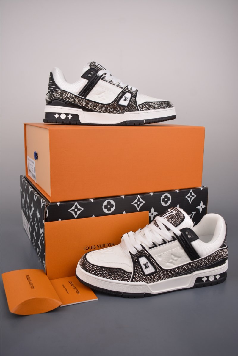 Louis Vuitton LV Trainer 'Yellow Crystals' view