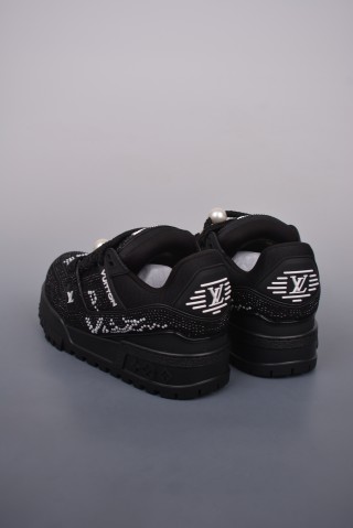 Louis Vuitton LV Trainer 'Yellow Crystals' view 2