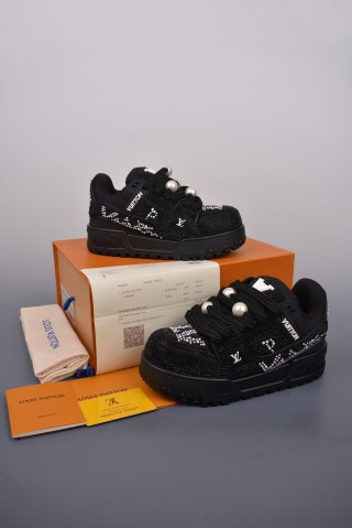 Louis Vuitton LV Trainer 'Yellow Crystals' view 5