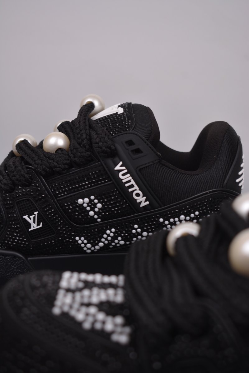 Louis Vuitton LV Trainer 'Yellow Crystals' view