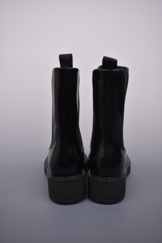 Prada Short Boot Thick Sole 'Red' view 4