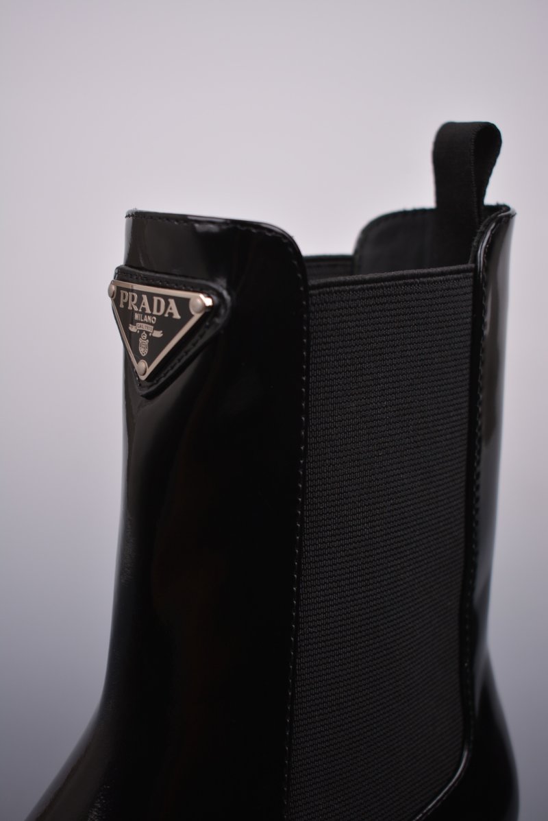 Prada Short Boot Thick Sole 'Red' view