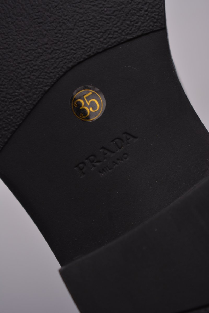 Prada Short Boot Thick Sole 'Red' view