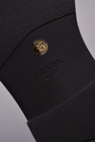Prada Short Boot Thick Sole 'Red' view 9