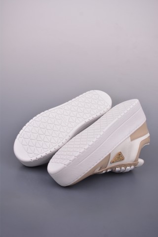 Prada Thick Sole Oxford 'White' view 3