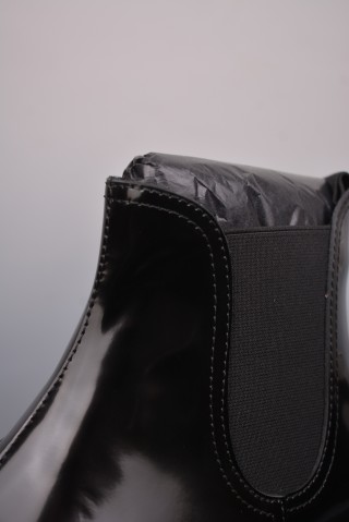 Prada Leather Combat Boot 'Black' view 7