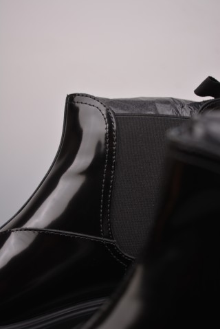 Prada Leather Combat Boot 'Black' view 8