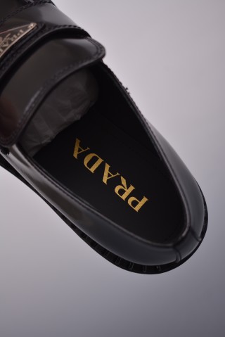 Prada Loafer 'Red / Gold' view 9