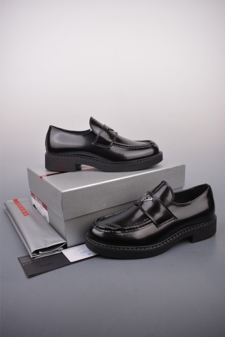 Prada Thick Sole Badge Sneaker view 5