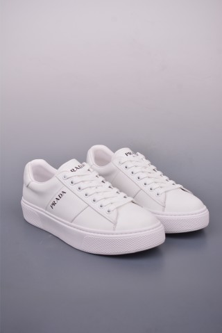 Prada Thick Sole Badge Sneaker view 1