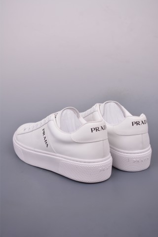 Prada Thick Sole Badge Sneaker view 2
