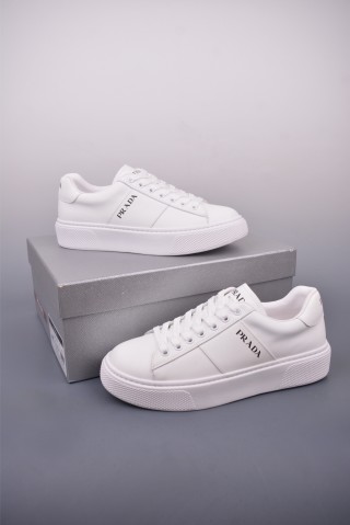 Prada Thick Sole Badge Sneaker view 5