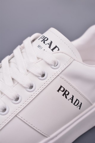 Prada Thick Sole Badge Sneaker view 7
