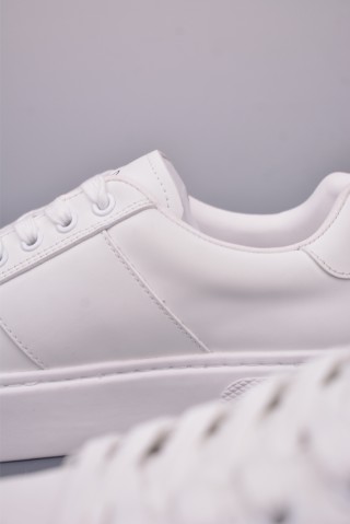 Prada Thick Sole Badge Sneaker view 8
