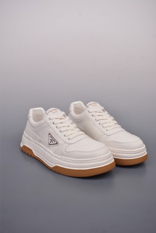 Prada Thick Sole Badge Sneaker view 1