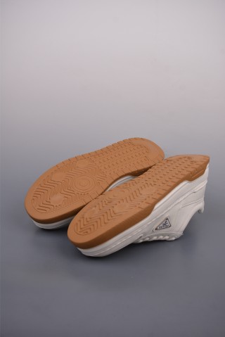 Prada Thick Sole Badge Sneaker view 3