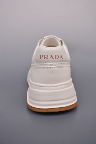 Prada Thick Sole Badge Sneaker view 4