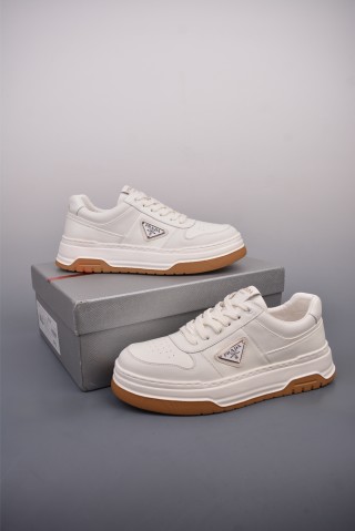 Prada Thick Sole Badge Sneaker view 5