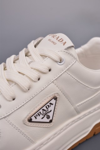 Prada Thick Sole Badge Sneaker view 7