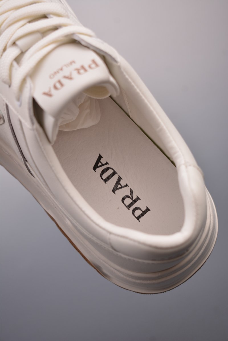 Prada Thick Sole Badge Sneaker view