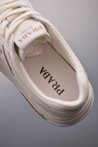 Prada Thick Sole Badge Sneaker view 9