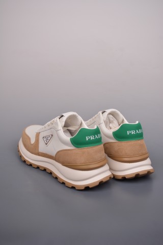 Prada Thick Sole Badge Sneaker view 2