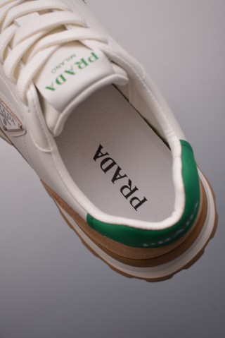 Prada Thick Sole Badge Sneaker view 9