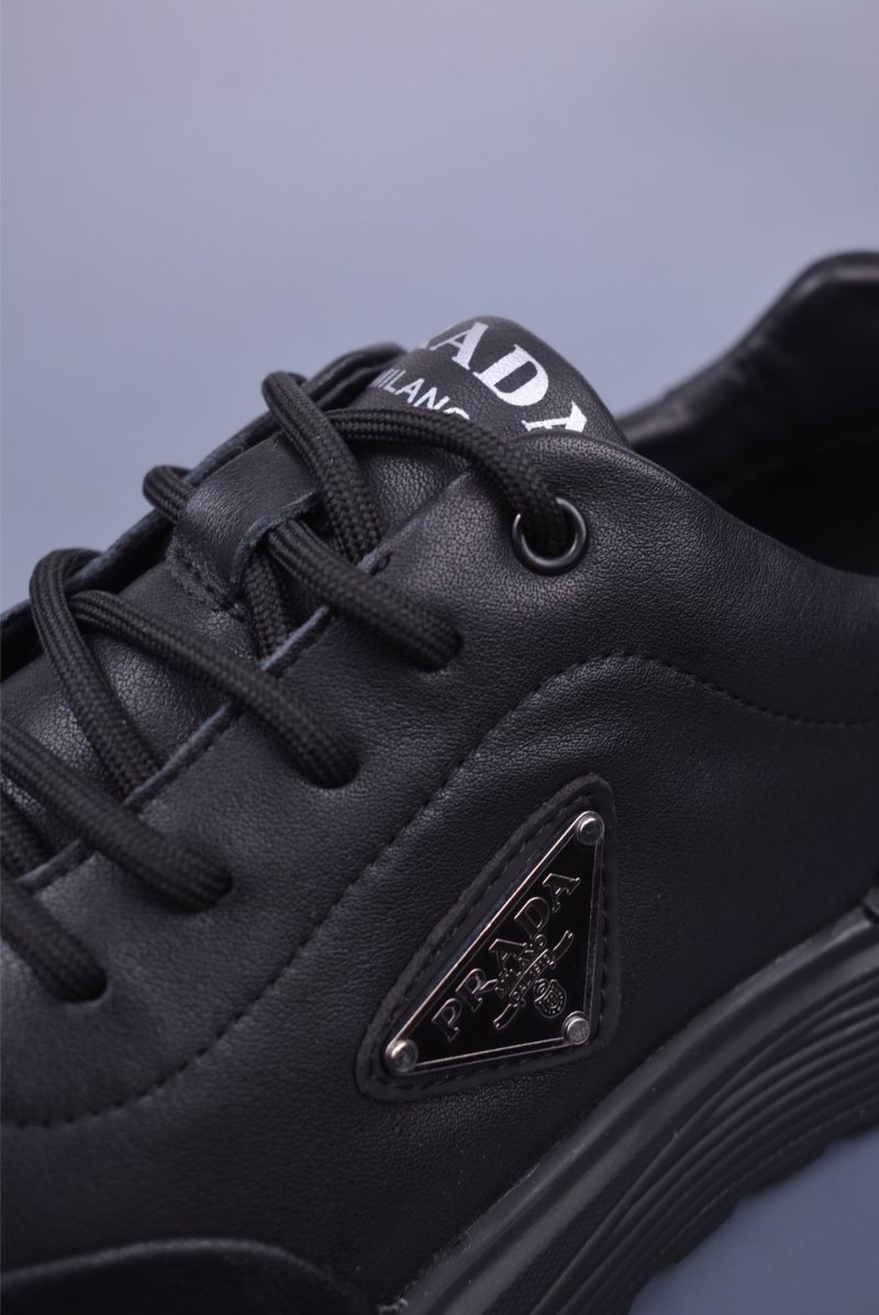 Prada Thick Sole Badge Sneaker view