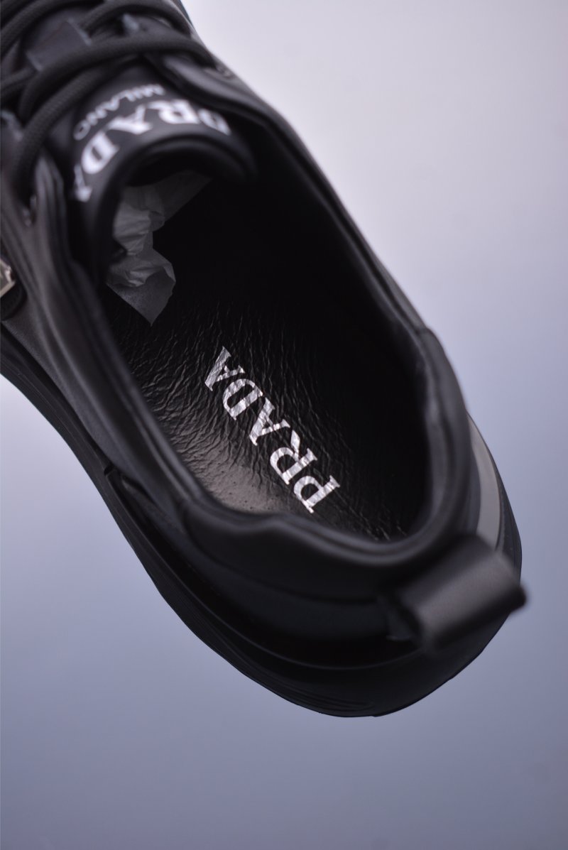 Prada Thick Sole Badge Sneaker view