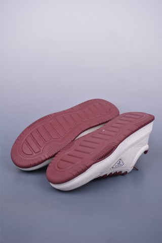 Prada Thick Sole Badge Sneaker view 3