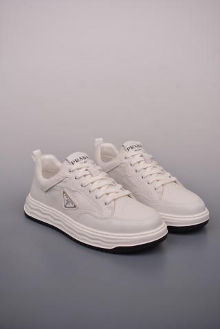 Prada Thick Sole Badge Sneaker view 1