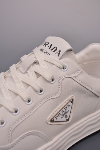 Prada Thick Sole Badge Sneaker view 7
