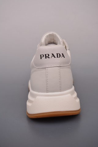 Prada Thick Sole Badge Sneaker view 4