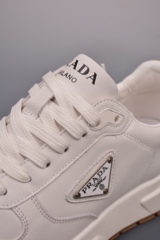 Prada Thick Sole Badge Sneaker view 7