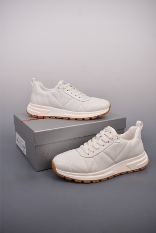 Prada Thick Sole Badge Sneaker view 5