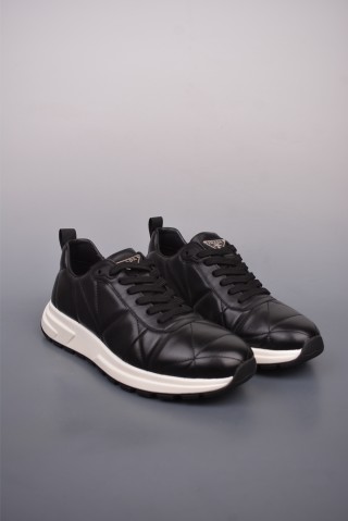 Prada Thick Sole Badge Sneaker view 10