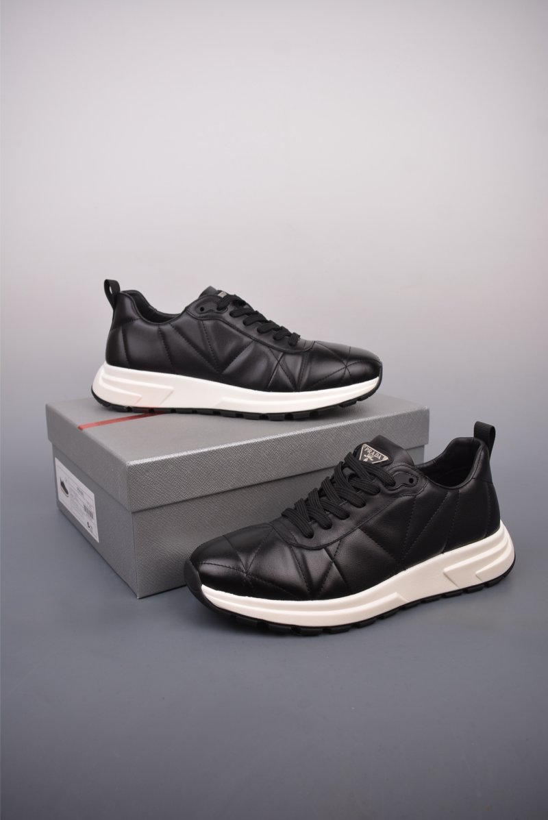 Prada Thick Sole Badge Sneaker view