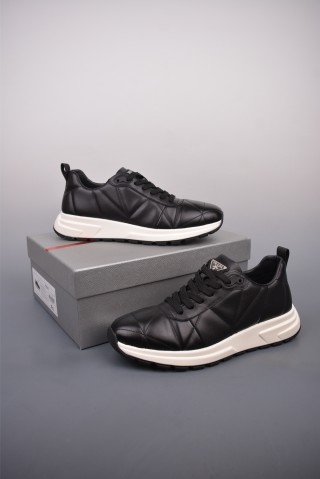 Prada Thick Sole Badge Sneaker view 14